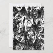 不気味なマスク 招待状 (正面)