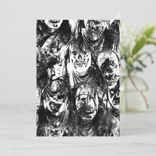 不気味なマスク 招待状 (スタンド正面)