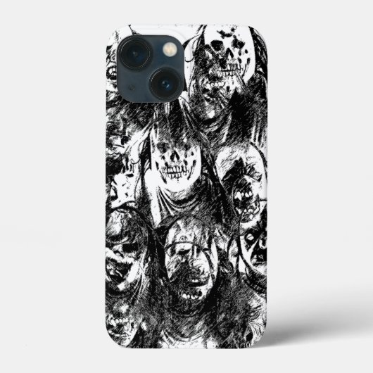 不気味なマスク Case-Mate iPhoneケース (裏面)