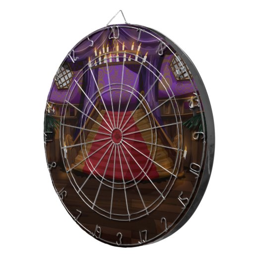 不気味なマンション階段 ダーツボード (正面右)