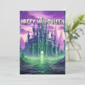 不気味なマンシ幽霊のよく出るョン |ハッピーハローウィン シーズンカード (スタンド正面)