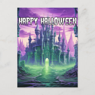 不気味なマンシ幽霊のよく出るョン ハッピーハローウィン ポストカード