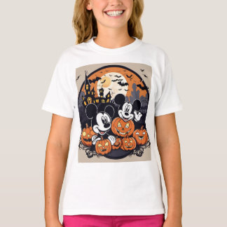 不気味なミッキー:ハロウィーンの喜び Tシャツ