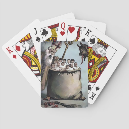 不気味なヴィンテージクランプス トランプ (裏面)