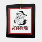 不気味なヴィンテージサンタ セラミックオーナメント (左)