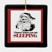 不気味なヴィンテージサンタ セラミックオーナメント (裏面)