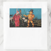 不気味なヴィンテージハロウィーンステッカー 長方形シール (バッグ)