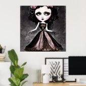 不気味なヴィンテージ人形 ポスター (ホームオフィス)