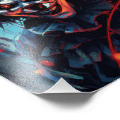 不気味なヴィンテージ時間ピエロ フォトプリント            (角)