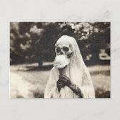 不気味なヴィンテージ食べ物幽霊のアイスクリーム ポストカード (正面)