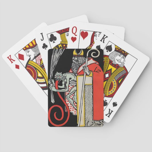 不気味なヴィンテージ トランプ (裏面)