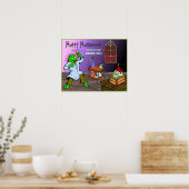 不気味な不機嫌サイエンスラボのハロウィン ポスター (キッチン)