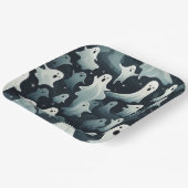 不気味な不気味なスナックハロウィーンスクエア ペーパープレート (傾斜あり)