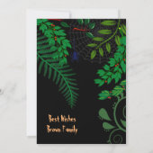 不気味な不気味なダークナイトハロウィーンの緑 (裏面)