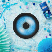 不気味な不気味な青い眼球ハロウィーン ペーパープレート (パーティー)