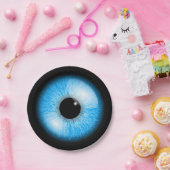 不気味な不気味な青い眼球ハロウィーン ペーパープレート (パーティー)