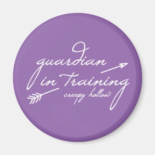 不気味な中空「トレーニング中のガーディアン」マグネット マグネット (正面)