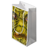 不気味な亀のモンスターブラックアウトライン漫画 スモールペーパーバッグ (正面アングル)