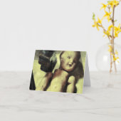 不気味な人形ハロウィーン カード (黄色い花)