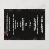 不気味な人形バジェットアダルトハロウィーン招待状 ポストカード (裏面)