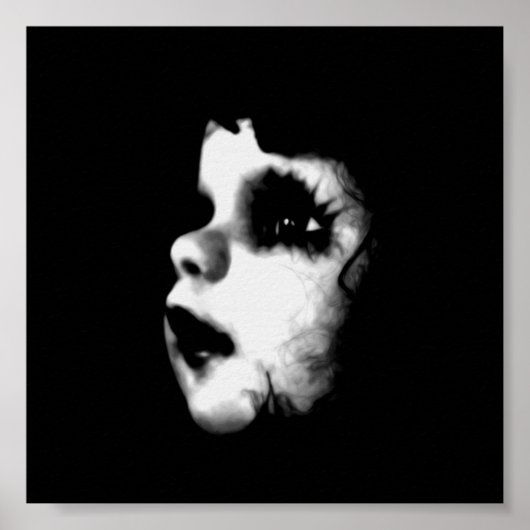 不気味な人形顔 ポスター (正面)