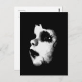 不気味な人形顔 ポストカード (正面/裏面)