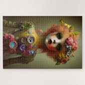 不気味な人形 – 難しいヴィンテージハロウィーン ジグソーパズル (横)