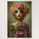 不気味な人形 – 難しいヴィンテージハロウィーン ジグソーパズル (縦)