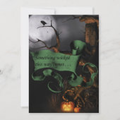 不気味な何か邪悪なハロウィーン招待状 招待状 (正面)