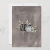 不気味な優雅さ ニュートラル スパイダー ハロウィーン 招待状 (裏面)