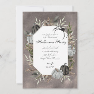 不気味な優雅さ ニュートラル スパイダー ハロウィーン 招待状