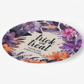 不気味な優雅さ ハロウィン フラワー リース コレクション ペーパープレート (アングル)