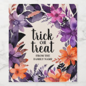 不気味な優雅さ ハロウィン フラワー リース コレクション ワインラベル (シングルラベル)