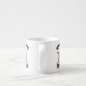 不気味な先生ハロウィーンかわいい本の幽霊 エスプレッソカップ (裏面)