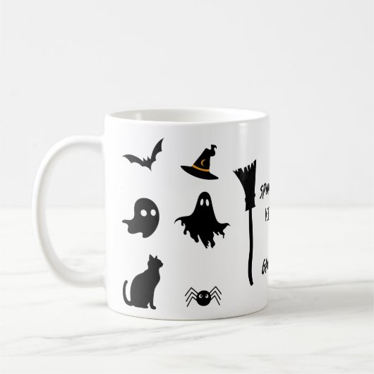 不気味な出会いと挨拶オン幽霊通り コーヒーマグカップ (左)