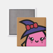 不気味な卵の魔女 – ハロウィーン マグネット (正面/裏面)