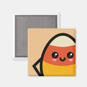 不気味な卵キャンディーコーン – ハロウィーン マグネット (正面/裏面)