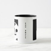 不気味な卵スカル – ハロウィーン |名前の追加 マグカップ (中央)