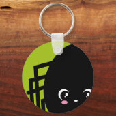 不気味な卵スパイダー – ハロウィーン キーホルダー (正面)