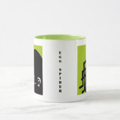 不気味な卵スパイダー – ハロウィーン |名前の追加 マグカップ (中央)