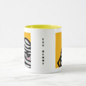 不気味な卵ミイラ – ハロウィーン |名前の追加 マグカップ (中央)