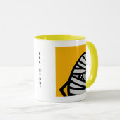 不気味な卵ミイラ – ハロウィーン |名前の追加 マグカップ (正面右)