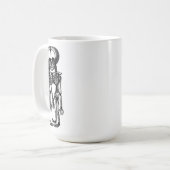 不気味な双子のスケルトン子供の解剖学アート コーヒーマグカップ (正面左)