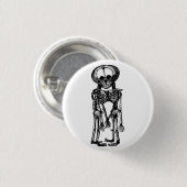 不気味な双子の双子のスケルトンの子供たち人間の奇妙さ 缶バッジ (正面&裏面)