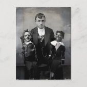 不気味な古い腹話術人形のポストカード ポストカード (正面)