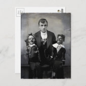 不気味な古い腹話術人形のポストカード ポストカード (正面/裏面)