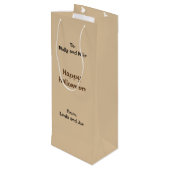 不気味な古い魔女の毒りんご飴 ワインギフトバッグ (裏面アングル)