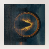 不気味な古代のベッドの精神を通して見るリングや輪 ジグソーパズル (横)