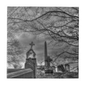 不気味な墓地 タイル (正面)