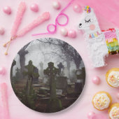 不気味な墓地 ペーパープレート (パーティー)